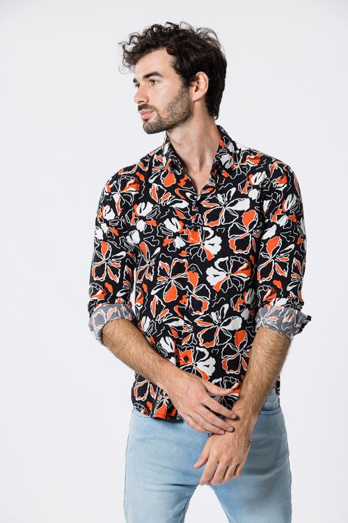 Camisa Ml Antelo Negro