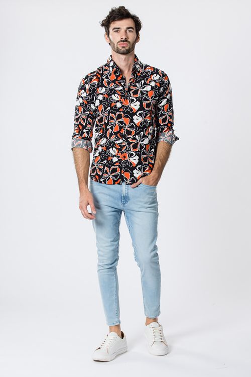 Camisa Ml Antelo Negro