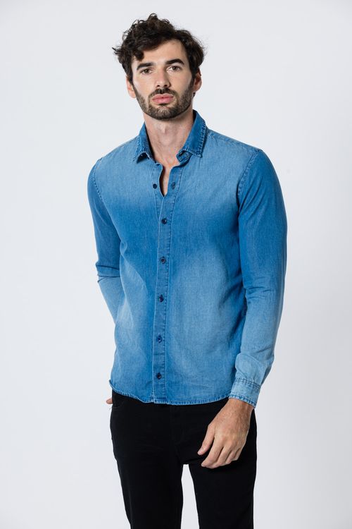 Camisa Ml Amil Azul