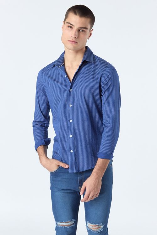 Camisa Ml Adarve Azul