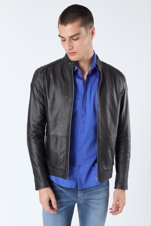 Campera De Cuero Jany Negro