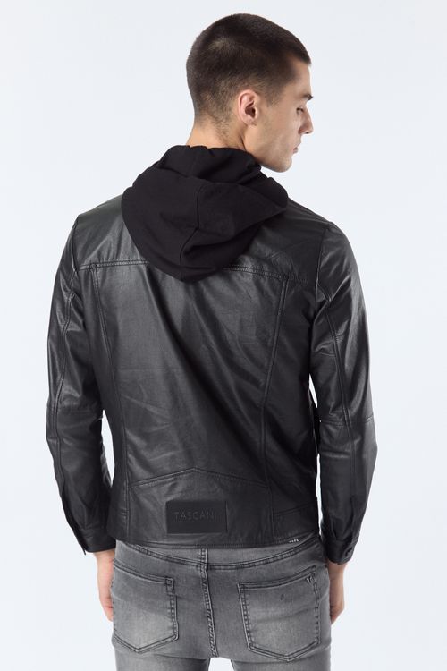 Campera De Cuero Jishi Negro