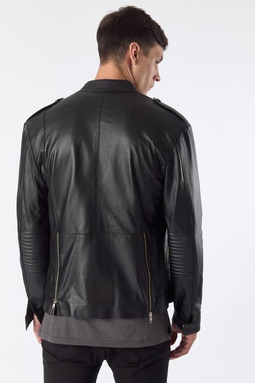Campera De Cuero Julis Negro