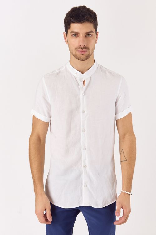Camisa Lino Mc Ostel Blanco