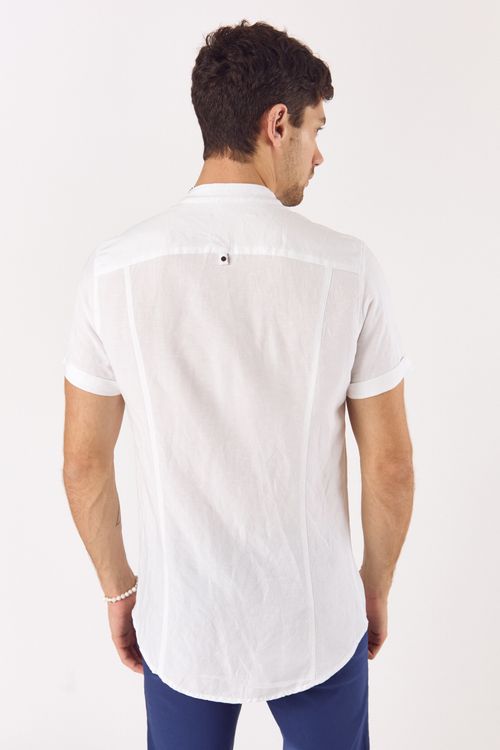 Camisa Lino Mc Ostel Blanco