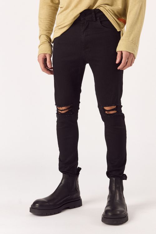 Jean Skinny Trooper Negro