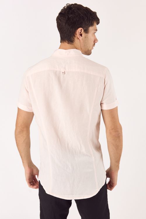 Camisa Lino Mc Onor Rosa