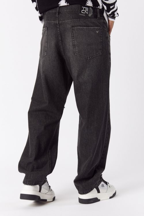 Jean Wide Leg Toptop Negro