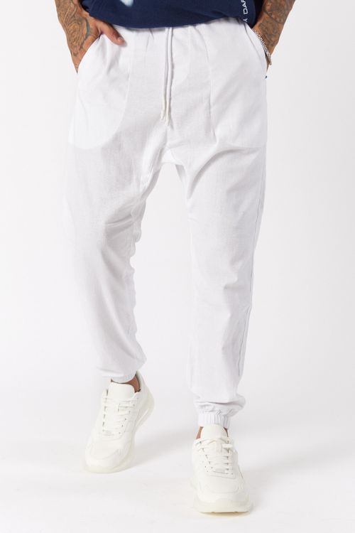 Pantalon Lino Palermo Soho Blanco