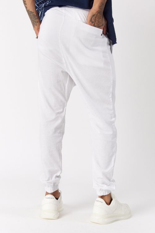 Pantalon Lino Palermo Soho Blanco