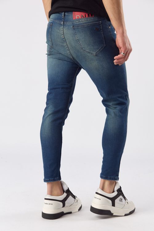 Jean Loose Cropped Tenerife Azul Medio
