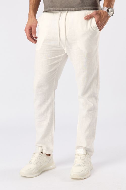 Pantalon Lino Peze Blanco