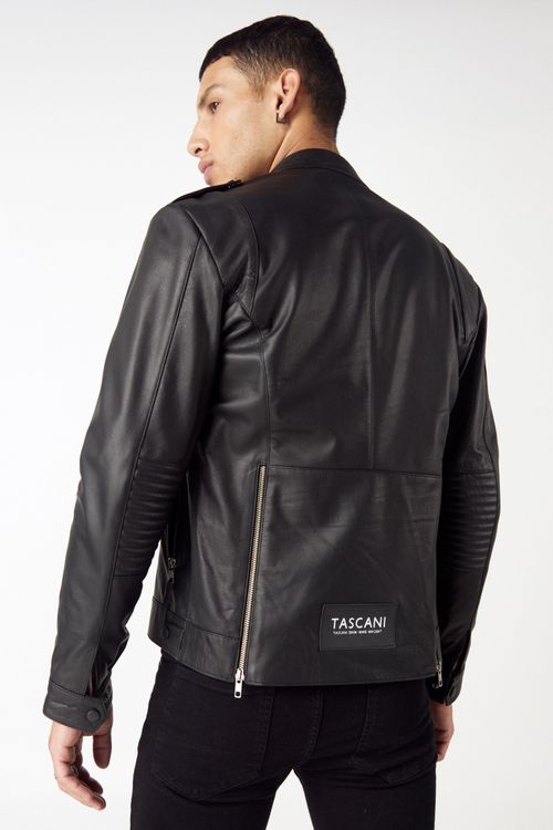 Campera De Cuero Jasha Negro