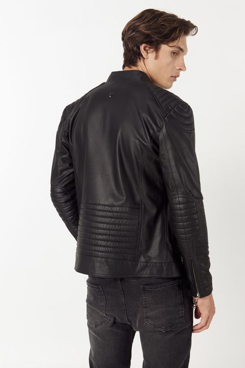 Campera De Cuero Jolima Negro