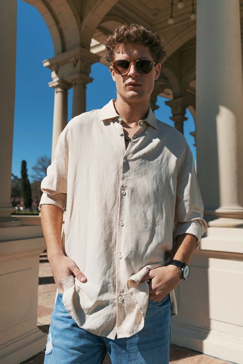 Camisa Lino Ml Atul Arena