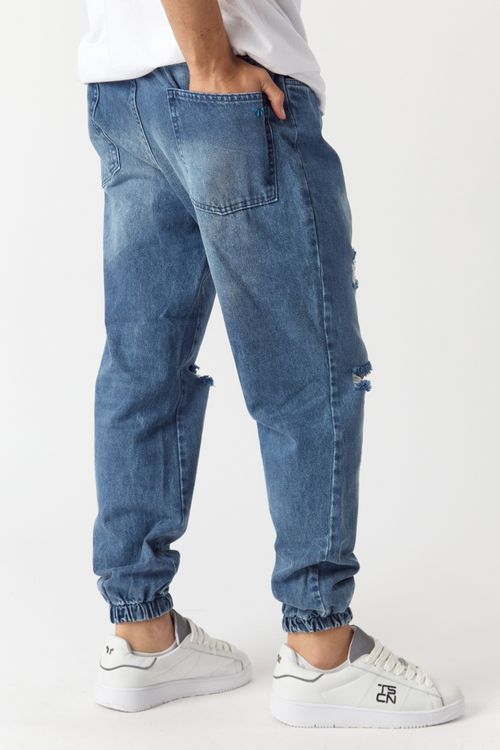 Jean Jogg Jean Top Celeste