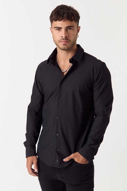 Camisa Ml Aguton Negro