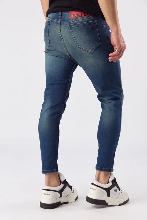 Jean Loose Cropped Tenerife Azul Medio