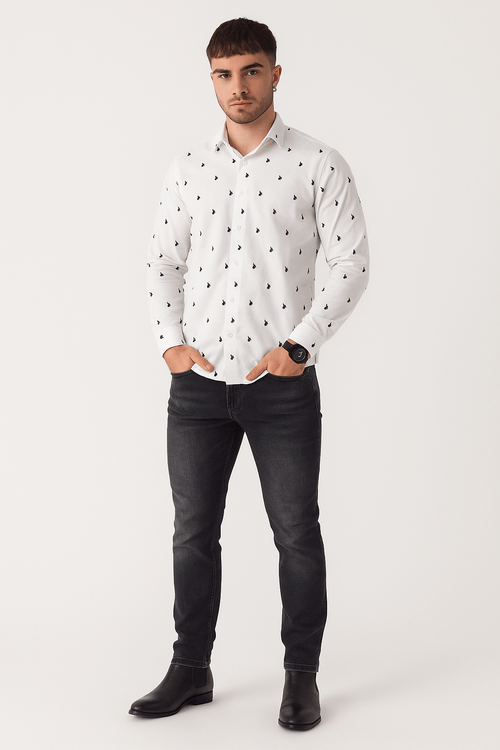 Camisa Ml Artical Plus Blanco