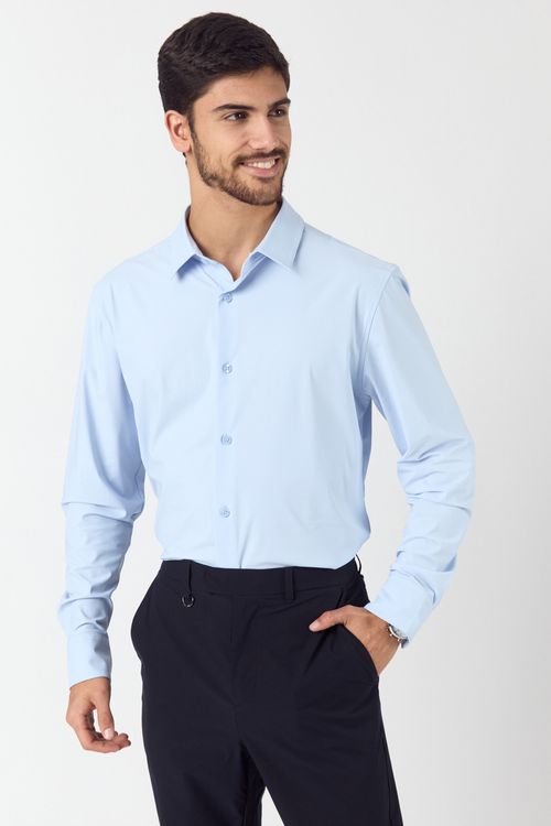 Camisa Ml Alpai Celeste