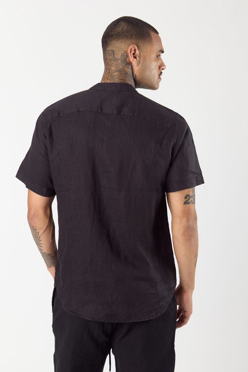 Camisa de Lino Mc Osaka Negro