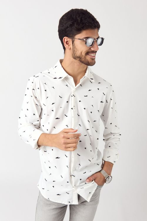 Camisa Ml Artical Plus Blanco
