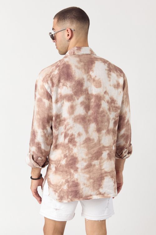 Camisa de lino Ml Arepa Camel