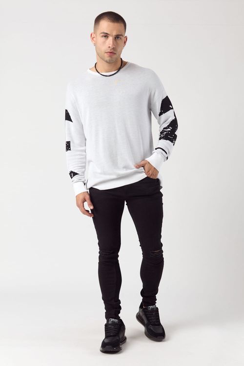 Sweater Dark Blanco