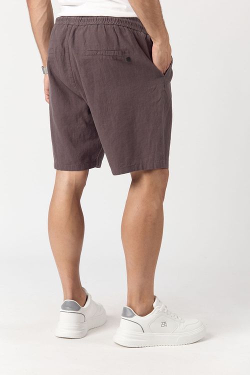 Bermuda de lino Tacci Gris Topo
