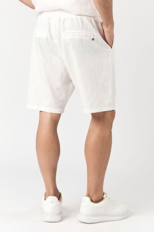 Bermuda de lino Tacci Blanco