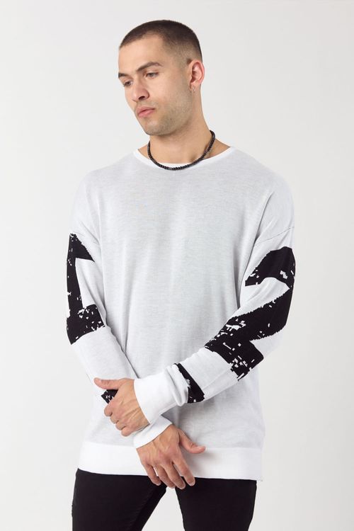 Sweater Dark Blanco