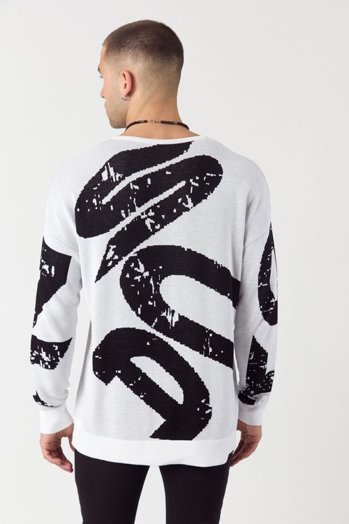 Sweater Dark Blanco