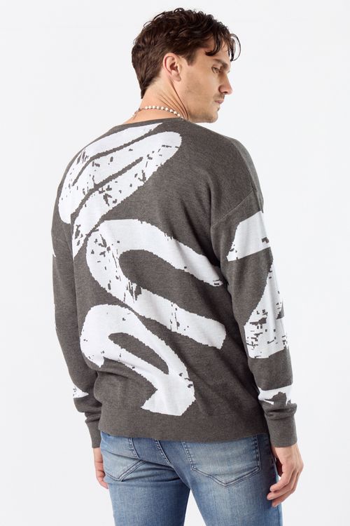 Sweater Dave Gris Topo