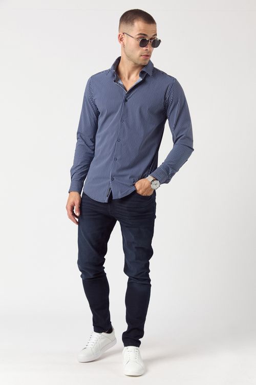 Camisas Ml Aurora Azul